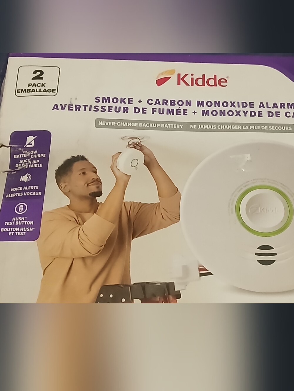 2 Kidde Smoke & Carbon Monoxide Alarm Duo P4010ACSCOCA 10 Years New